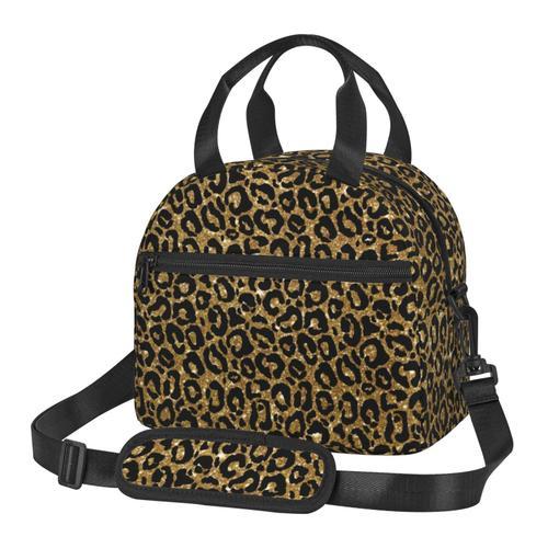 Sac à déjeuner Peau d'animal scintillante Sac besace à main avec sa... on Productcaster.