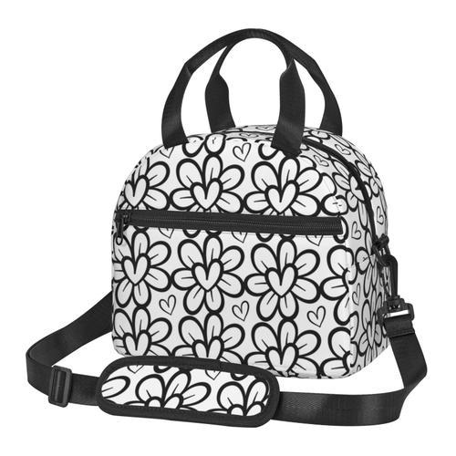 Sac à déjeuner Coeurs abaisse le vecteur Doodle Sac besace à main a... on Productcaster.