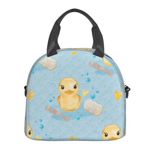 Sac à déjeuner Aquarelle Bébé Canard Sac besace à main avec sangle ... on Productcaster.