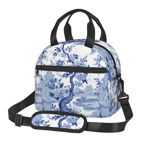 Sac à déjeuner Modèles de toile de Jouy Sac besace à main avec sang... on Productcaster.