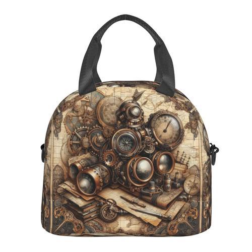 Sac à déjeuner STEAMPUNK Sac besace à main avec sangle d'épaule, Sa... on Productcaster.