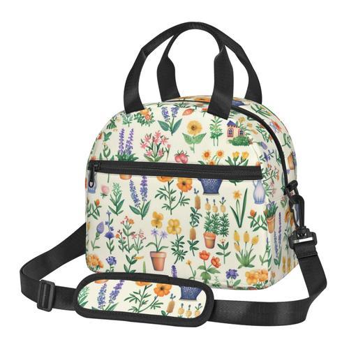 Sac à déjeuner Maisons de jardin Cottagecore Sac besace à main avec... on Productcaster.