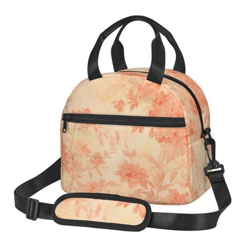 Sac à déjeuner Fleur de pêcher Sac besace à main avec sangle d'épau... on Productcaster.