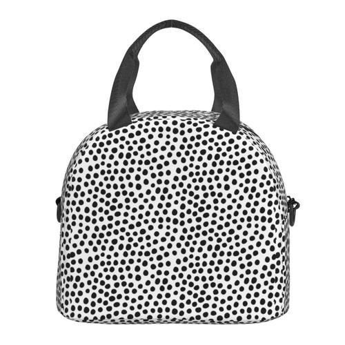 Sac à déjeuner Griffonnages noir et blanc Sac besace à main avec sa... on Productcaster.