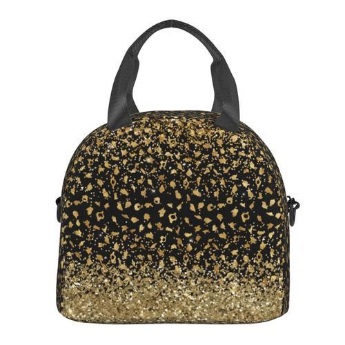 Sac à déjeuner 118 paillettes d'argent et d'or Sac besace à main av... on Productcaster.