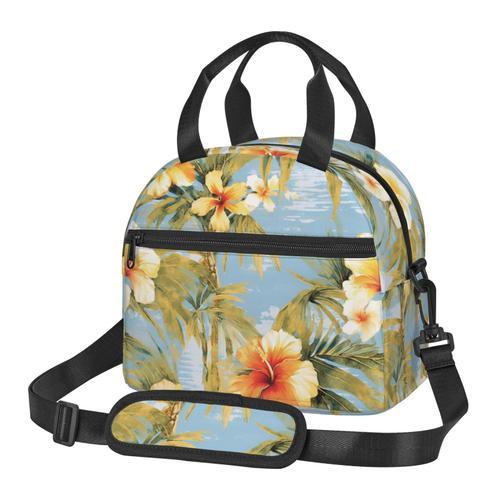 Sac à déjeuner Fleurs de plage Fleurs des îles tropicales Sac besac... on Productcaster.