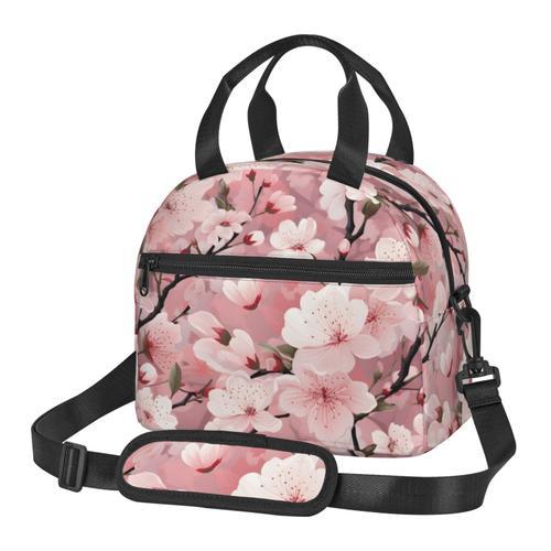 Sac à déjeuner 8 motifs floraux de fleurs de cerisier Sac besace à ... on Productcaster.