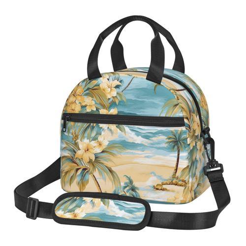 Sac à déjeuner Bahama Mama Scènes de plage tropicales florales Sac ... on Productcaster.