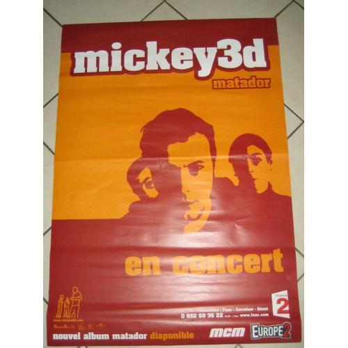 Mickey 3d - Affiche Musique / Concert / Poster on Productcaster.