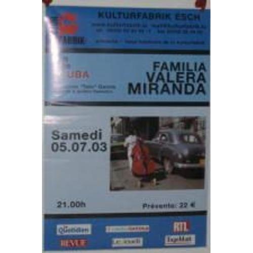 Familia Veranda Miranda - Affiche Musique / Concert / Poster on Productcaster.