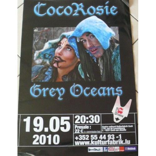 Coco Rosie - Grey Oceans - Affiche Musique / Concert / Poster on Productcaster.