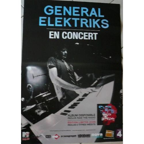 General Elektriks - Affiche Musique / Concert / Poster on Productcaster.