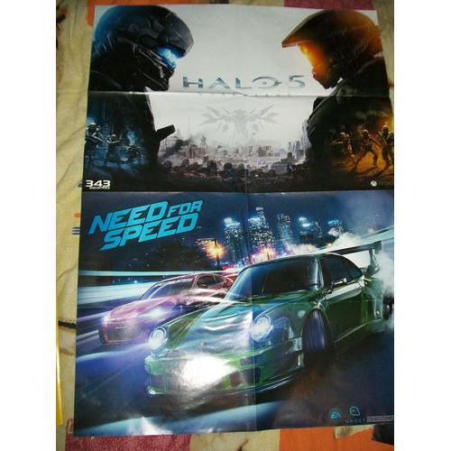 Double Poster :Halo 5,Need For Speed on Productcaster.