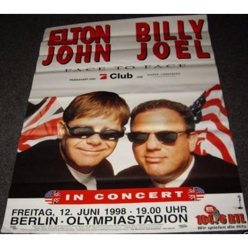 Elton John & Billy Joel - In Concert - Affiche / Poster Envoi En Tube on Productcaster.