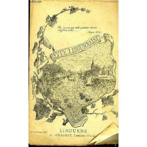 Revue Libournaise N°5 1er Novembre 1898 - Journal De Marche D'un Se... on Productcaster.