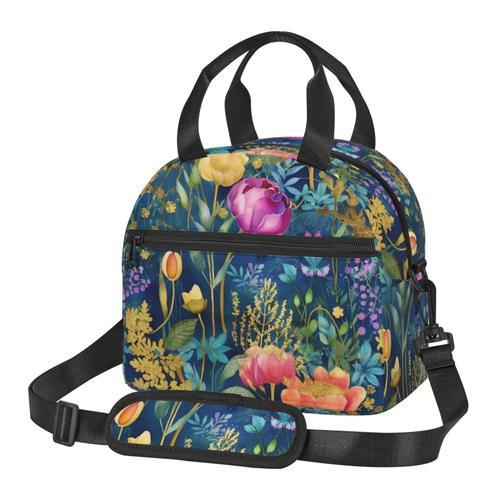 Sac à déjeuner Artistes Jardin Fleurs sauvages Prairie florale Sac ... on Productcaster.