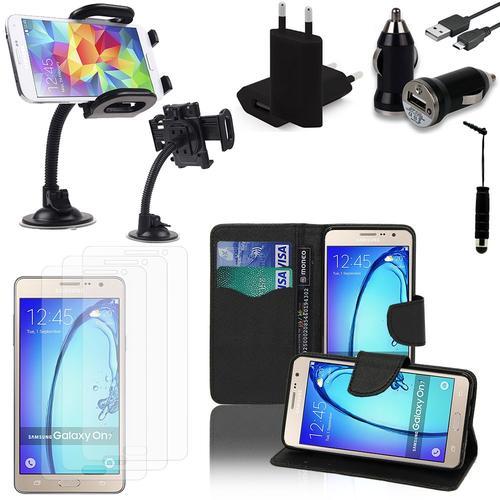 Samsung Galaxy On7: Lot Etui Housse Coque Pochette Accessoires Supp... on Productcaster.