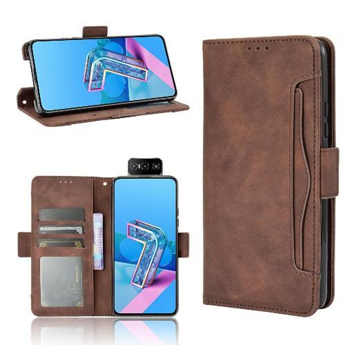 Étui Pour Asus Zenfone 7 Couverture Portefeuille En Cuir, Titulaire... on Productcaster.