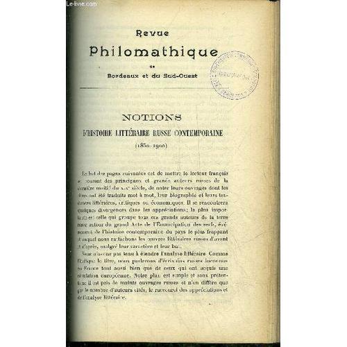 Revue Philomathique De Bordeaux Et Du Sud Ouest - Avril 1903 - Not... on Productcaster.