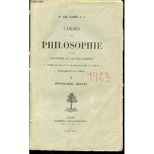 Cours De Philosophie Suivi De L'histoire De La Philosophie A L'usag... on Productcaster.