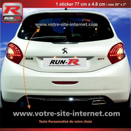 Sticker Personnalis? Pour Vitre Arri?Re De Peugeot 208 207 206 - Co... on Productcaster.