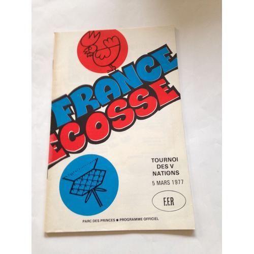 Programme Officiel Tournoi Des 5 Nations France Ecosse Du 5/03/1977 on Productcaster.