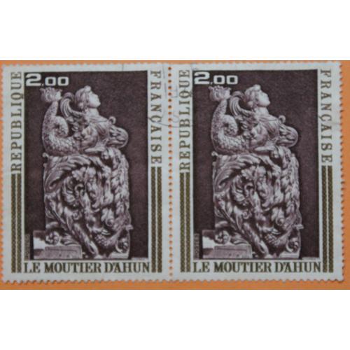 2 Timbres Oblitérés : Boiseries Du Moutier D'ahun on Productcaster.