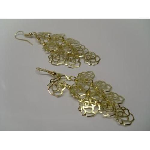 Boucle D'oreille Cascade De Feuille on Productcaster.