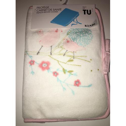 Protege Carnet De Sante Kiabi Blanc Et Rose Oiseaux Fleurs Branches... on Productcaster.