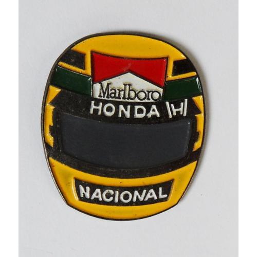 Pin's Casque De Moto Honda Marlboro Nacional on Productcaster.