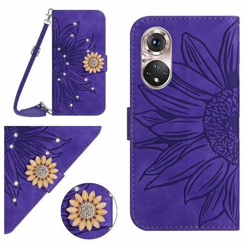 Étui Pour Coque De Téléphone Huawei P50 Tournesol Portefeuille En C... on Productcaster.