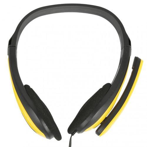 Yellow Casque filaire avec microphone, casque universel, réduction ... on Productcaster.