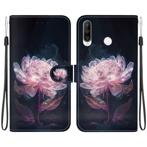 Étui Pour Huawei P30 Lite Portefeuille Cuir Pu Fleur Papillon Peint... on Productcaster.