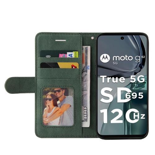 Étui Pour De Téléphone Motorola Moto G62 Couleur De Couture Portefe... on Productcaster.