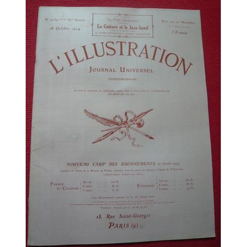 L Illustration N° 4259 18 Octobre 1924 82e Année on Productcaster.