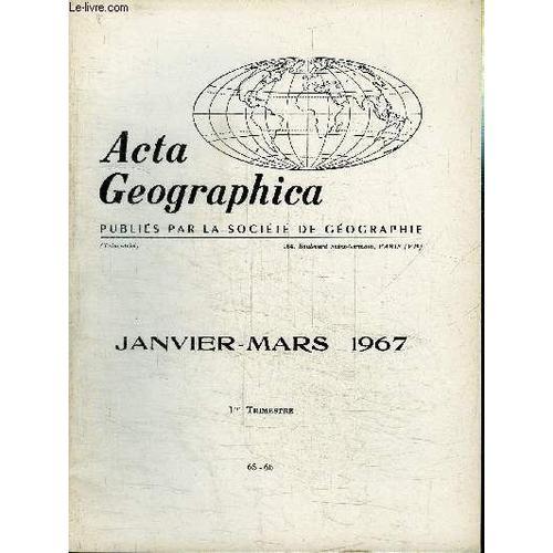 Acta Geographica N°65-66 - Les Sociétés Indigènes De L'alaska, Les ... on Productcaster.