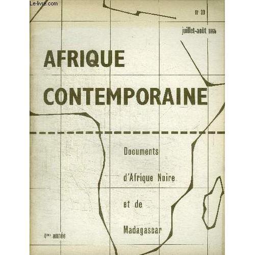 Afrique Contemporaine - Documents D'afrique Noire Et De Madagascar ... on Productcaster.