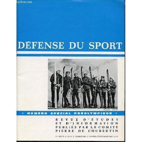 Defense Du Sport / Numero Special Preolympique - Revue D'etudes Et ... on Productcaster.