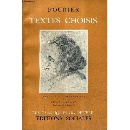 Fourier Textes Choisis / Collection Les Classiques Du Peuple . on Productcaster.