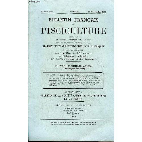 Bulletin Francais De Pisciculture N°190 Sept 1958 - Frayères Artif... on Productcaster.