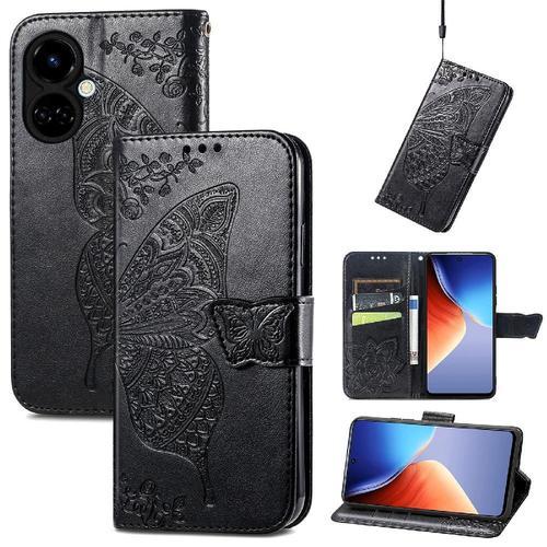 Étui Pour Tecno Camon 19 Portefeuille Aile Affaires Papillon Multi-... on Productcaster.