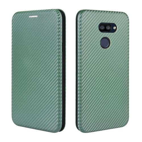 Étui Pour Lg K40s Fibre De Carbone Magnétique Insertion De Carte Pr... on Productcaster.