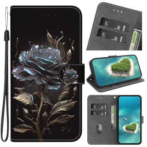 Étui Pour Tecno Camon 20 Pro 5g Fermeture Magnétique Cuir Pu Fleur ... on Productcaster.