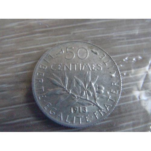 50 Centimes Argent 1913 Etat Ttb/Sup on Productcaster.