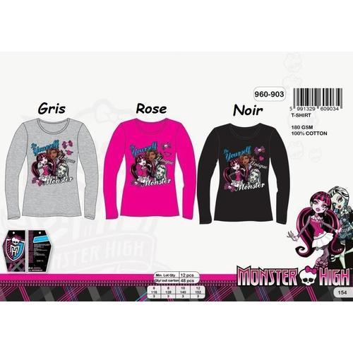 T-Shirt Manches Longues Monster High 100% Coton **** Neuf L'unit? *... on Productcaster.