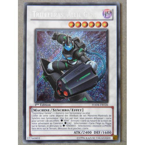 Yu-Gi-Oh - Triplebras, Allié Genex - Ha04-Fr026 - Secret Rare on Productcaster.