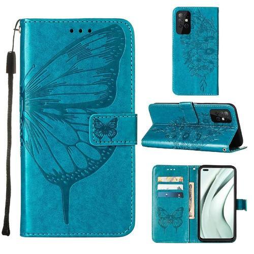 Étui Pour Infinix Note 8 Gaufrage Papillon Couverture Rabotant Cuir... on Productcaster.