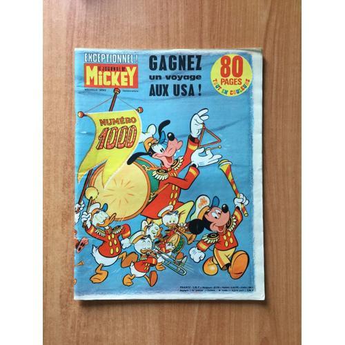 Le Journal De Mickey N° 1000 80 Pages Tout En Couleurs on Productcaster.