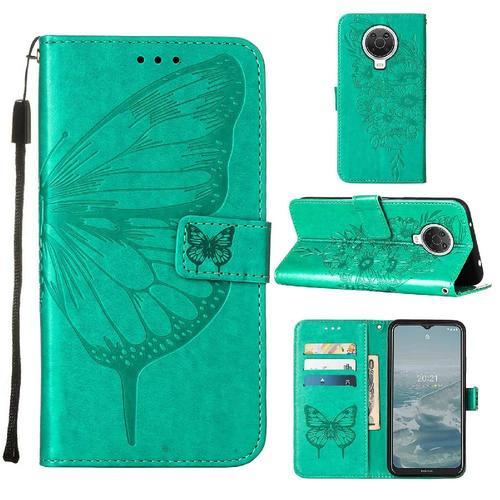 Étui Pour Nokia G20/G10 Cuir Premium Gaufrage Papillon Couverture R... on Productcaster.