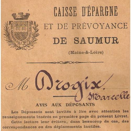 Livret De Caisse D'épargne Et De Prévoyance De Saumur Maine-&-Loire on Productcaster.